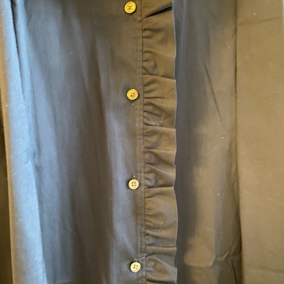 Ann Taylor Factory Ruffle Button Down Blouse - NWOT  Size XL - Picture 3 of 5